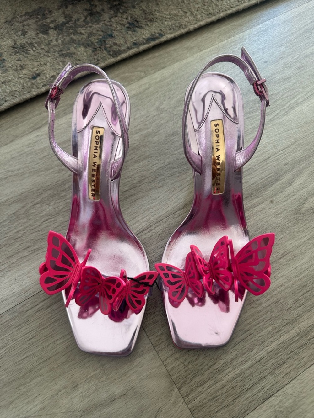 Sophia Webster Vanessa 85mm Slingback Sandals Size 38 MSRP $1,590